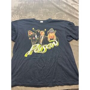 Poison Band T Shirt Mens Extra Large‎ XL 2007 Tour Rock Concert Tee